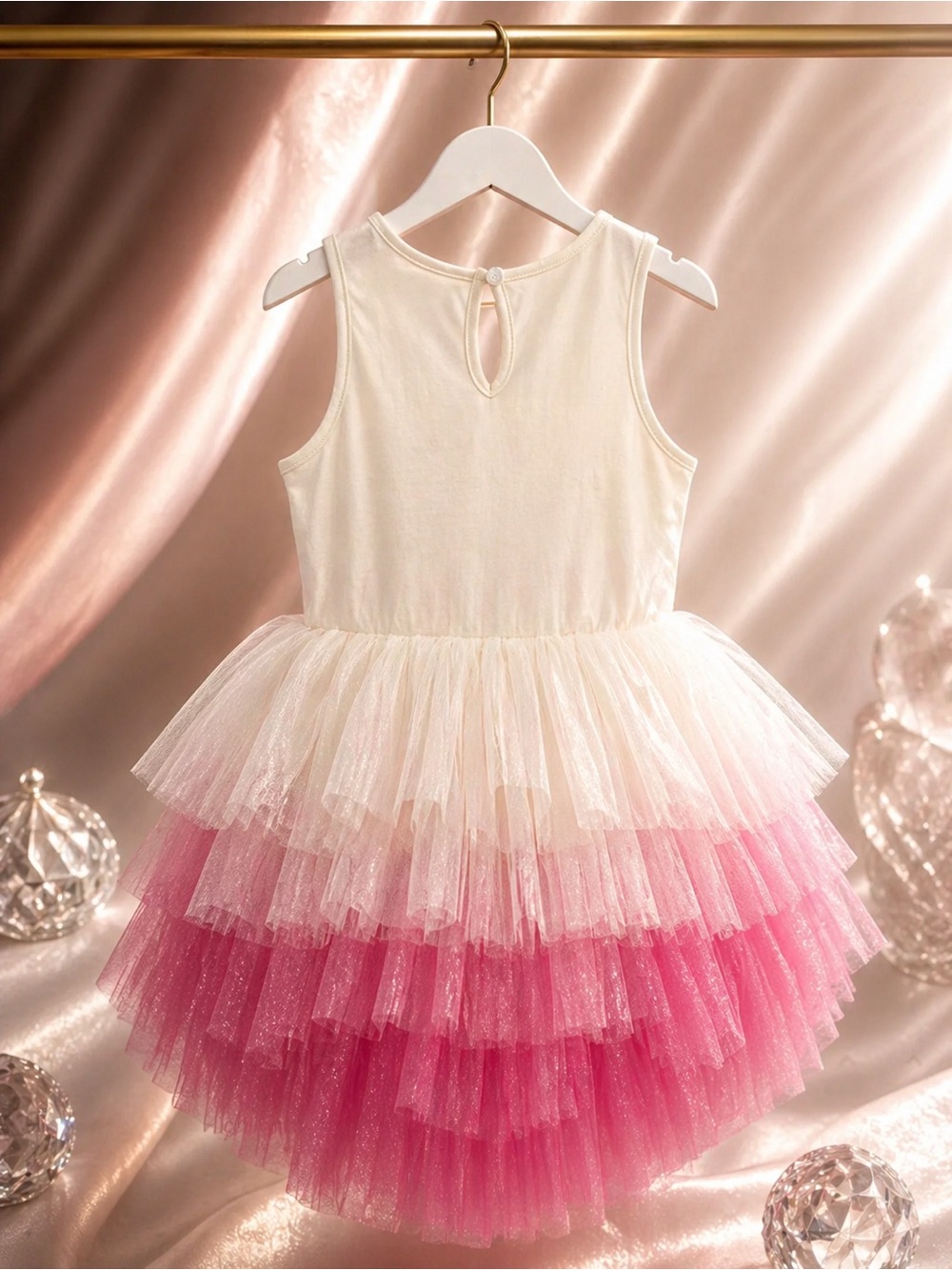 Tutu Du Monde Kids’ Team Spirit Tutu Dress White Pink Size 8-9 - Picture 5 of 7